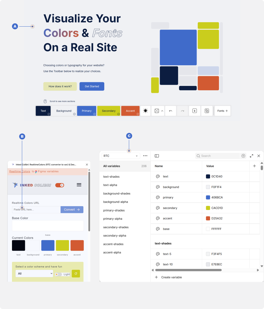 Token Commander interface example