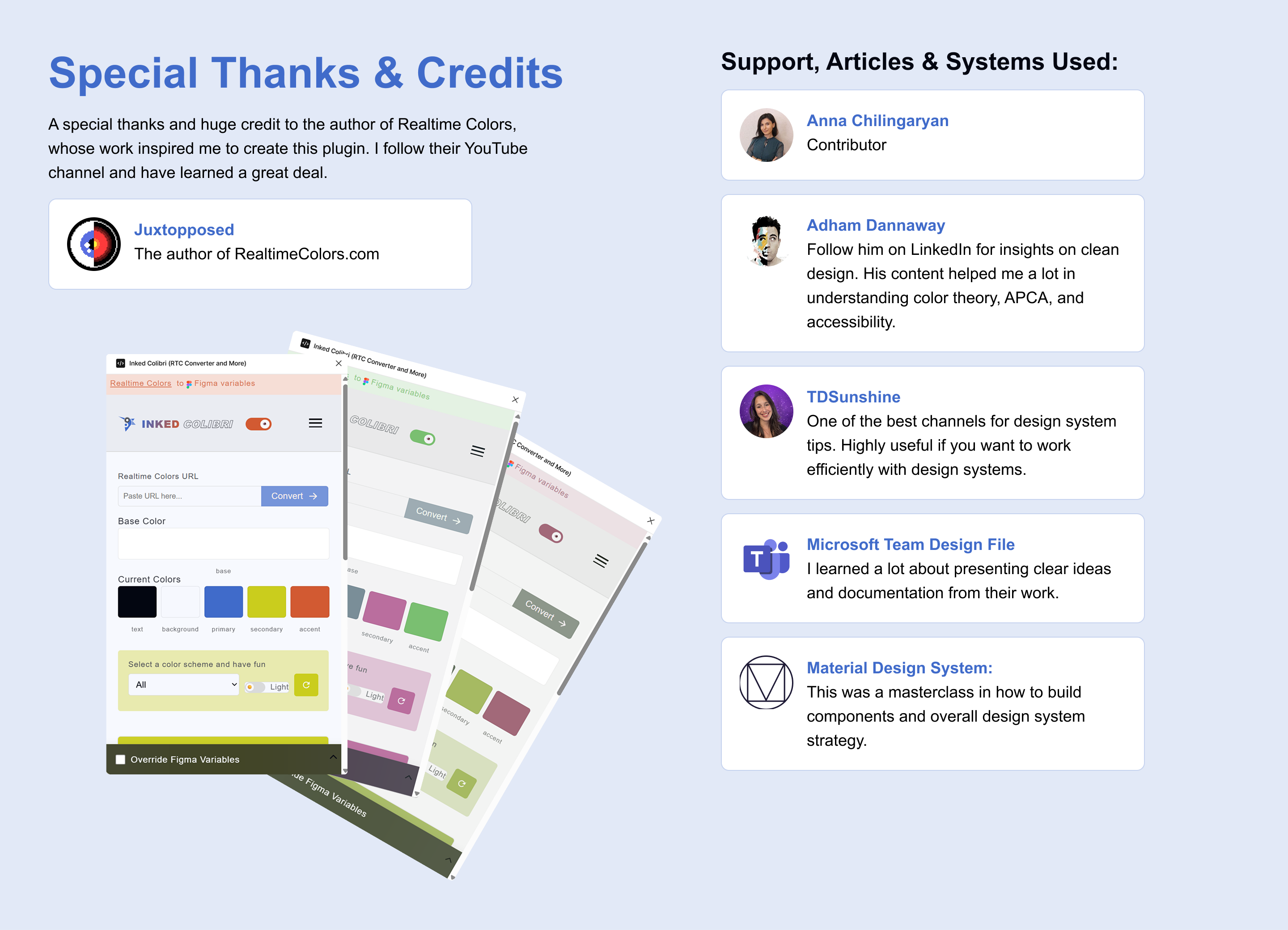 Token Commander interface example