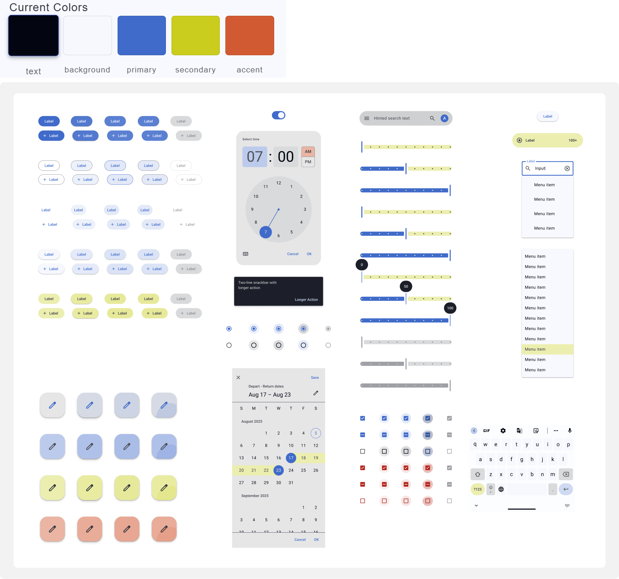 Token Commander interface example
