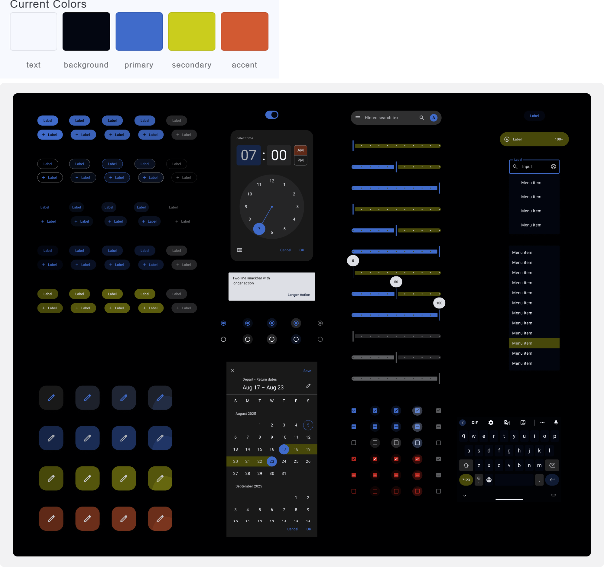 Token Commander interface example