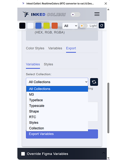 Token Commander interface example